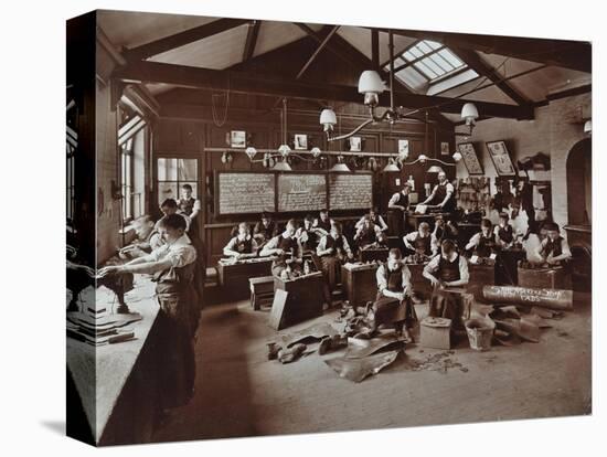 Boys Making Shoes at the Anerley Residential School for Elder Deaf Boys, Penge, 1908-null-Stretched Canvas