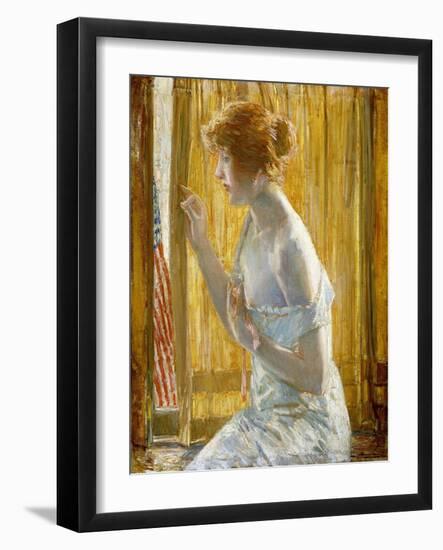 Boys Marching By, 1918-Childe Hassam-Framed Giclee Print