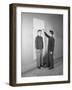 Boys Measuring Each Other-Philip Gendreau-Framed Photographic Print