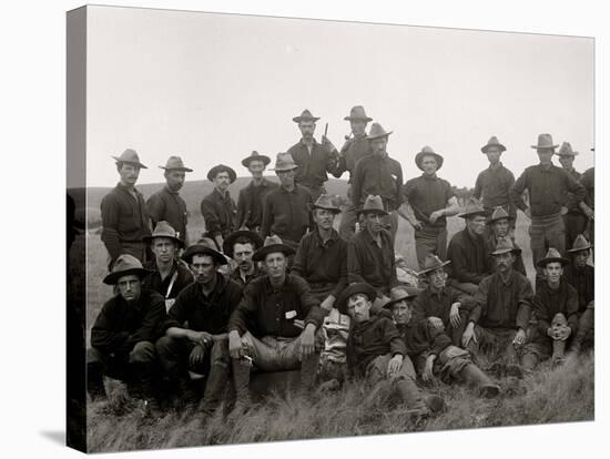 Boys of the 71st N.Y. at Montauk Point after Return from Cuba-null-Stretched Canvas