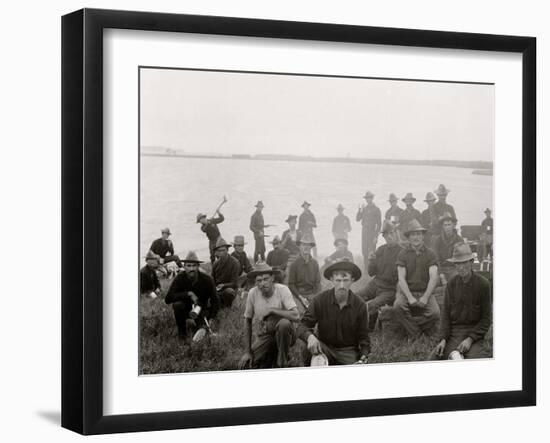 Boys of the 71st N.Y. at Montauk Point, after Returning from Cuba-null-Framed Photo