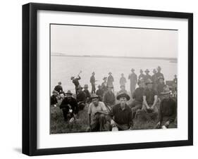 Boys of the 71st N.Y. at Montauk Point, after Returning from Cuba-null-Framed Photo