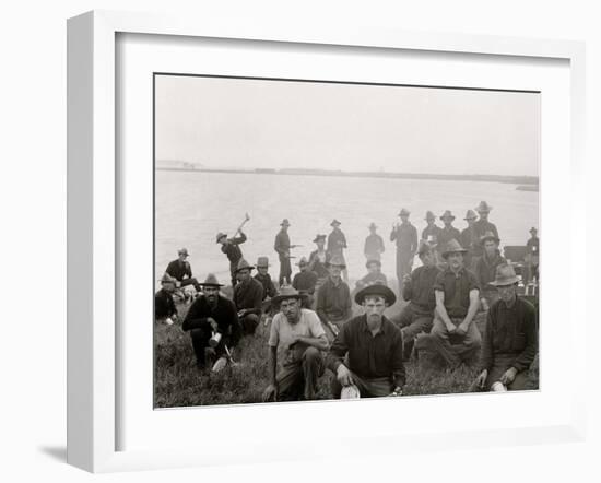 Boys of the 71st N.Y. at Montauk Point, after Returning from Cuba-null-Framed Photo