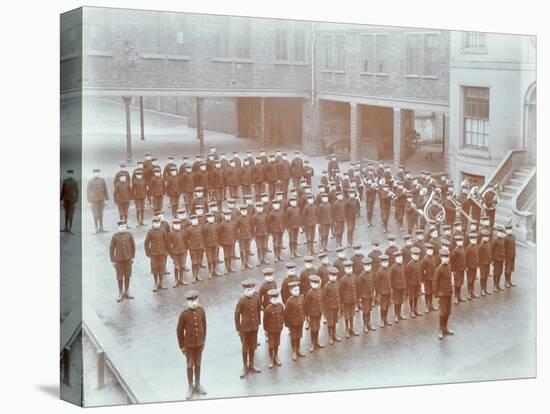 Boys on Parade at the Boys Home Industrial School, London, 1900-null-Stretched Canvas