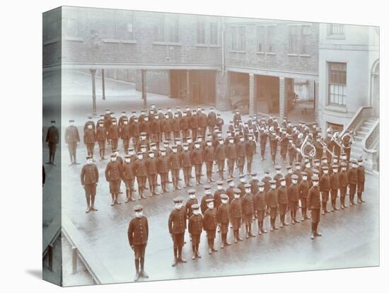 Boys on Parade at the Boys Home Industrial School, London, 1900-null-Stretched Canvas
