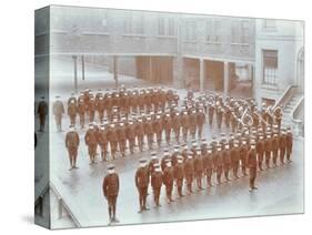 Boys on Parade at the Boys Home Industrial School, London, 1900-null-Stretched Canvas