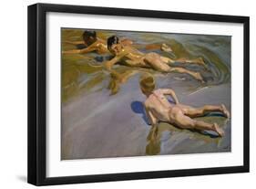 Boys on the Beach, 1909-Joaquín Sorolla y Bastida-Framed Giclee Print