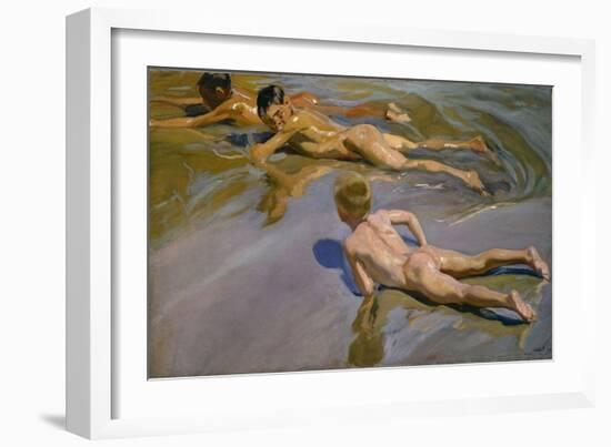 Boys on the Beach, 1909-Joaquín Sorolla y Bastida-Framed Giclee Print