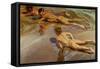 Boys On the Beach, 1910-Joaquín Sorolla y Bastida-Framed Stretched Canvas