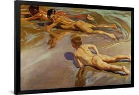 Boys On the Beach, 1910-Joaquín Sorolla y Bastida-Framed Giclee Print