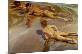 Boys On the Beach, 1910-Joaquín Sorolla y Bastida-Mounted Giclee Print