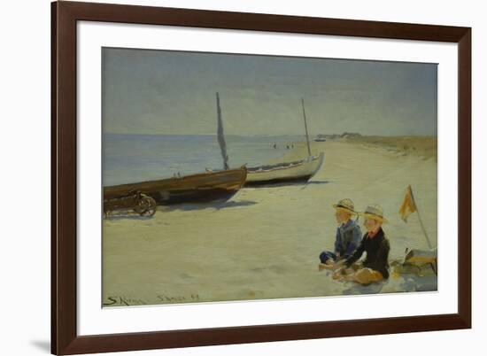 Boys on the Beach at Skagen-Peder Severin Kröyer-Framed Giclee Print