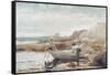 Boys on the Beach-Winslow Homer-Framed Stretched Canvas