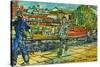 Boys on the Towpath, Camden Lock-Brenda Brin Booker-Stretched Canvas