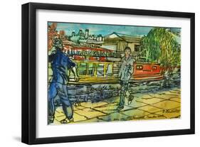 Boys on the Towpath, Camden Lock-Brenda Brin Booker-Framed Giclee Print