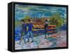 Boys on the Towpath-Brenda Brin Booker-Framed Stretched Canvas