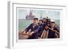 Boys Own Paper Colour Insert Showing Sailors from the Swiftsure Class Battleship HMS Triumph-null-Framed Giclee Print