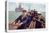 Boys Own Paper Colour Insert Showing Sailors from the Swiftsure Class Battleship HMS Triumph-null-Stretched Canvas