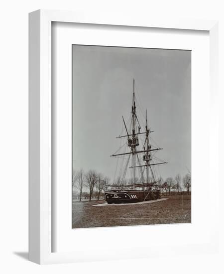 Boys Performing Seamanship Display, Feltham Industrial School, London, 1908-null-Framed Photographic Print