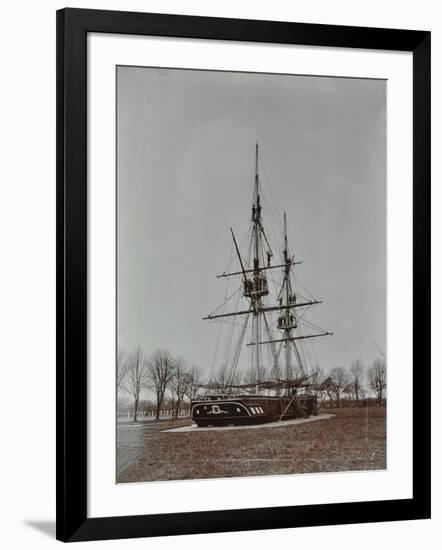 Boys Performing Seamanship Display, Feltham Industrial School, London, 1908-null-Framed Photographic Print