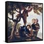 Boys Picking Fruit-Francisco de Goya-Framed Stretched Canvas