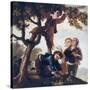 Boys Picking Fruit-Francisco de Goya-Stretched Canvas