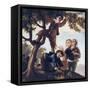 Boys Picking Fruit-Francisco de Goya-Framed Stretched Canvas
