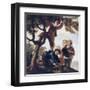 Boys Picking Fruit-Francisco de Goya-Framed Art Print