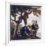 Boys Picking Fruit-Francisco de Goya-Framed Art Print