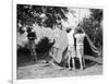 Boys Pitching a Tent-Philip Gendreau-Framed Photographic Print