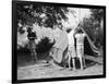 Boys Pitching a Tent-Philip Gendreau-Framed Photographic Print