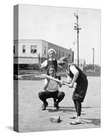 Boys Play Baseball in a Sandlot, Ca. 1923-null-Stretched Canvas