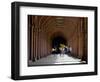 Boys Play Soccer Through an Arched Hallway at the Allahabad University Campus-null-Framed Photographic Print