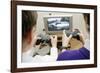 Boys Playing a Video Game-Johnny Greig-Framed Photographic Print