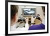 Boys Playing a Video Game-Johnny Greig-Framed Photographic Print