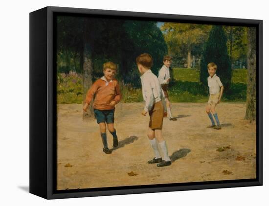 Boys Playing by Victor Gabriel Gilbert-Victor Gabriel Gilbert-Framed Stretched Canvas