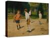 Boys Playing by Victor Gabriel Gilbert-Victor Gabriel Gilbert-Stretched Canvas