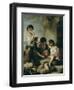 Boys Playing Dice, circa 1670-75-Bartolome Esteban Murillo-Framed Premium Giclee Print