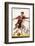 Boys Playing Football in Spanish Team Colours-null-Framed Photographic Print