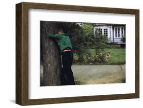Boys Playing Hide and Seek-William P. Gottlieb-Framed Photographic Print