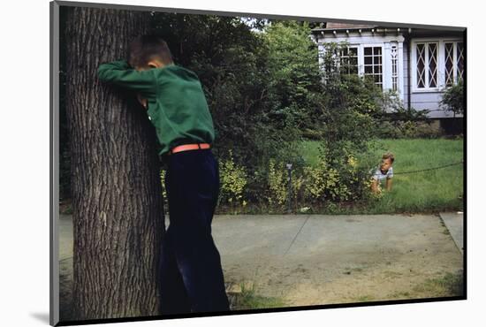 Boys Playing Hide and Seek-William P. Gottlieb-Mounted Photographic Print