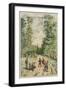 Boys Playing Horses-null-Framed Giclee Print