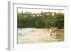 Boys playing in surf, Mirrisa beach, South coast, Sri Lanka-Peter Adams-Framed Photographic Print