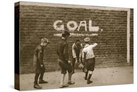 Boys Playing in the East End, from 'Wonderful London', Published 1926-27 (Photogravure)-English Photographer-Stretched Canvas