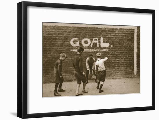 Boys Playing in the East End, from 'Wonderful London', Published 1926-27 (Photogravure)-English Photographer-Framed Giclee Print