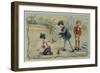 Boys Playing Marbles-null-Framed Giclee Print