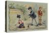 Boys Playing Marbles-null-Stretched Canvas