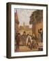Boys Playing Outside a Church-null-Framed Giclee Print