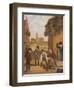 Boys Playing Outside a Church-null-Framed Giclee Print