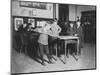 Boys Playing Pool at the United Worker's Boys Club Photograph - New Haven, CT-Lantern Press-Mounted Art Print